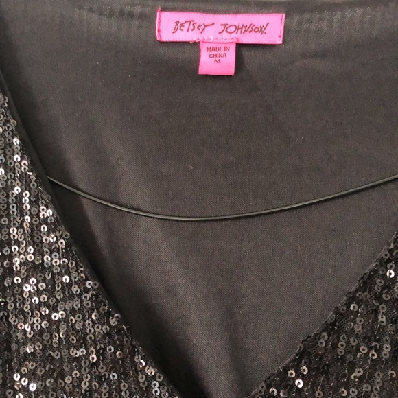 Betsey Johnson black sequin dress - Picture 3 of 5